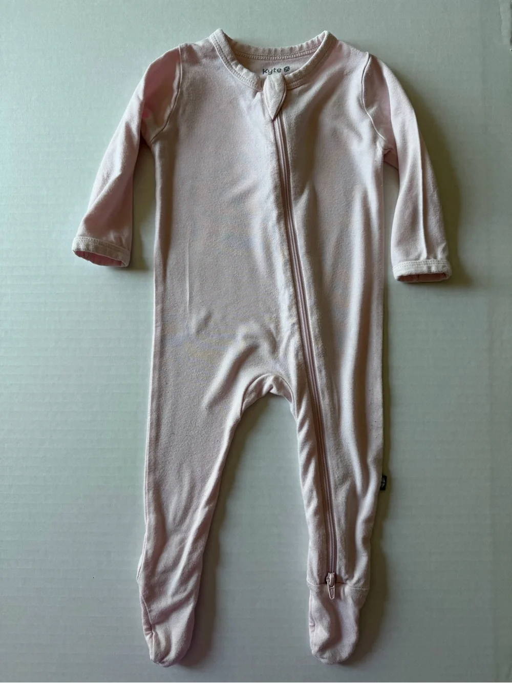 Kyte Baby Blush Pink Bamboo Zipper Footie Sleeper 3-6M